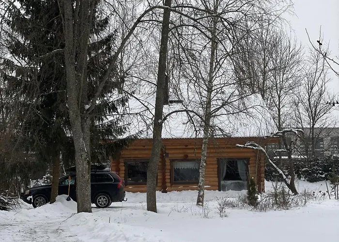 Nyaraló Nordic Log-house With Sauna Valga